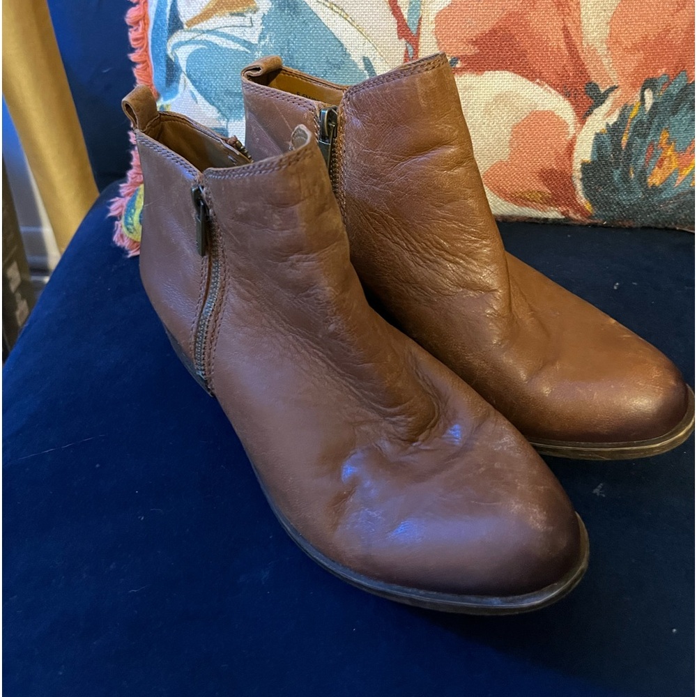 Lucky brand leather booties